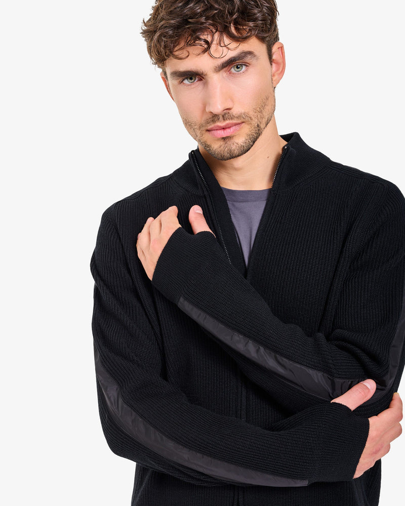 Maglia Full Zip Black