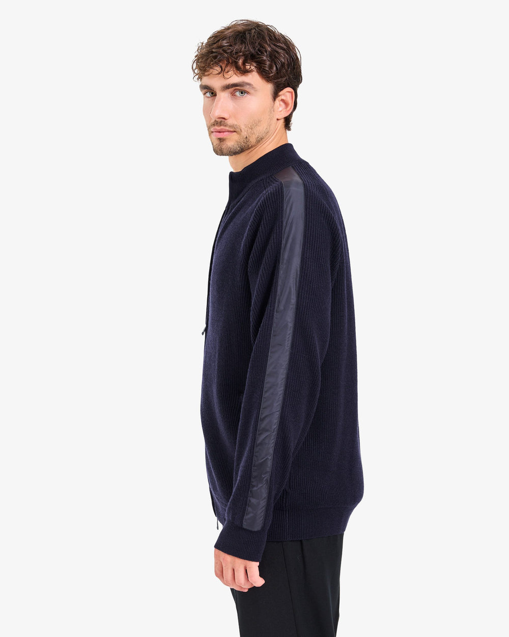 Maglia Full Zip Blue