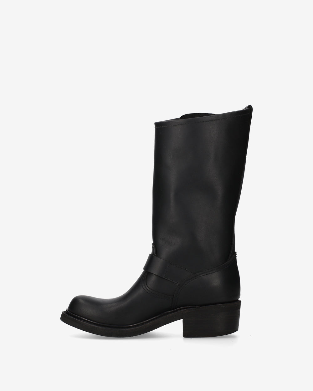 Black Biker Boots with Buckles