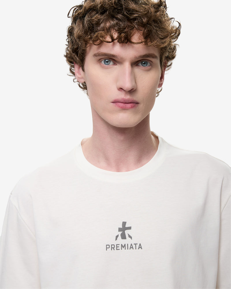 Cotton T-shirt with bonded details