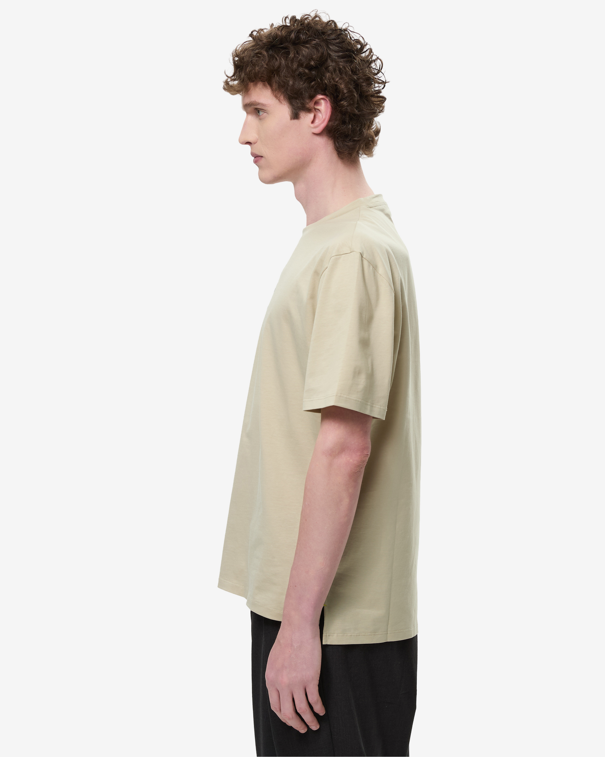 Tシャツ・カットソー PESERICO SS25 Cotton-blend poplin shirt (S0679700Q4 001) Cotton T-Shirt with Bonded Details and Hot Finish Green