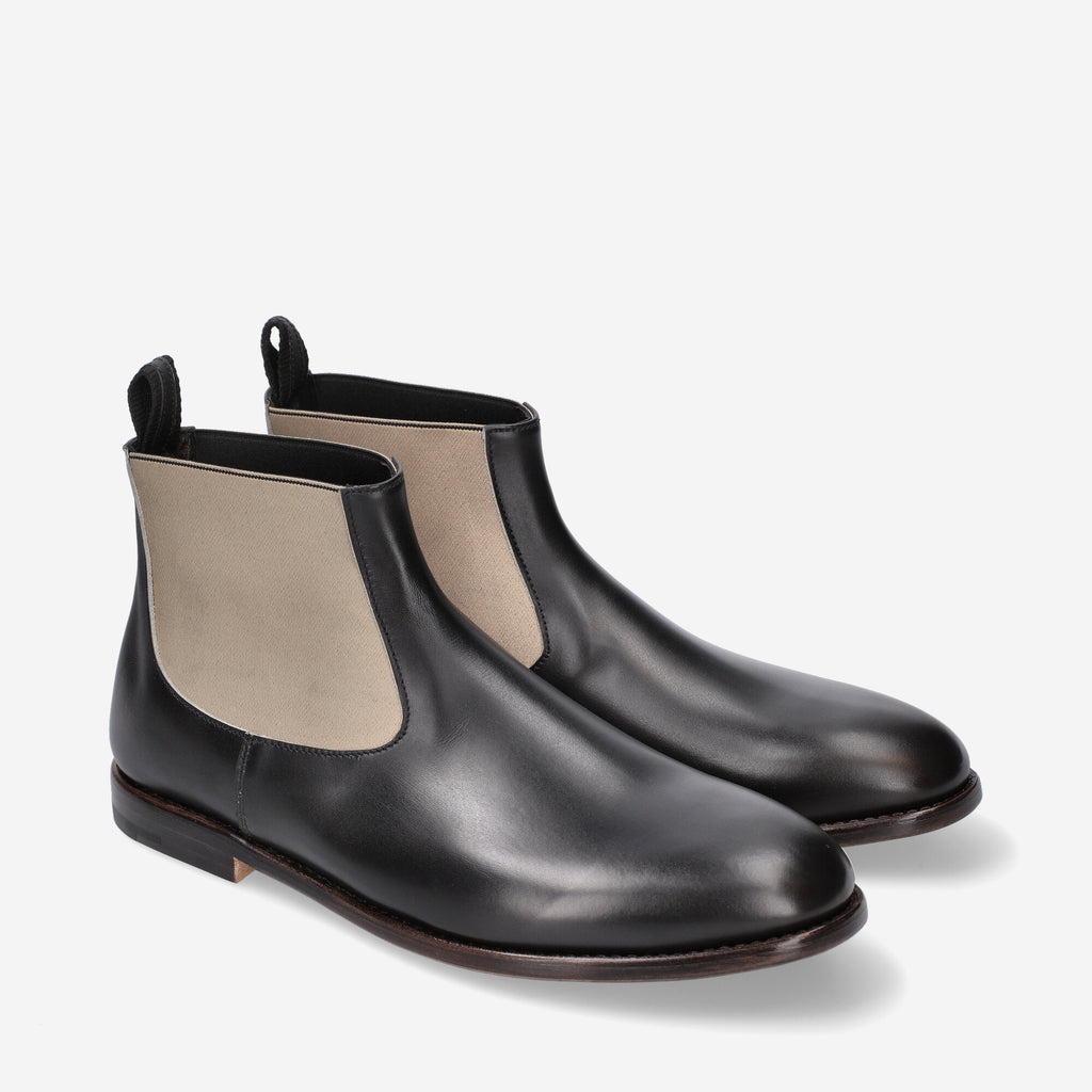 Brushed leather Chelsea Boots