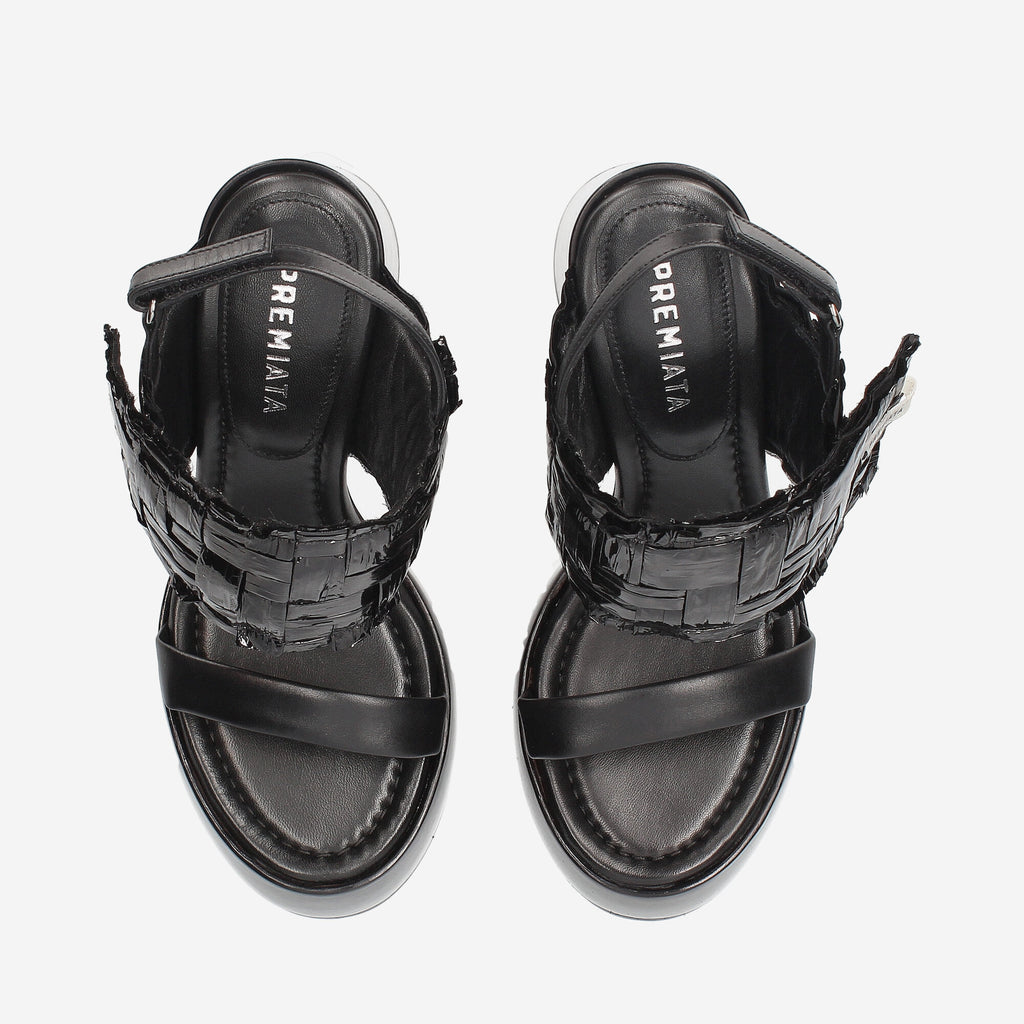 Leather Platform Sandals